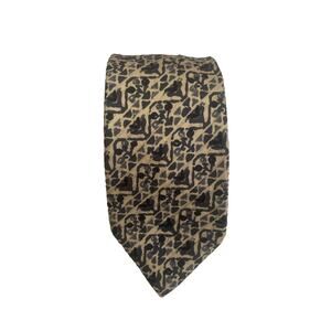 Christian Dior Vintage All Over Print Mens Tie 100% Silk 58"